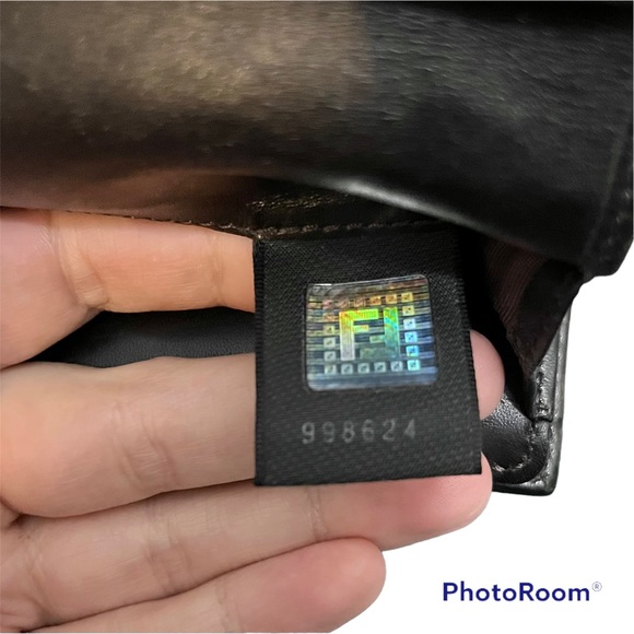 Fendi Brown Zucchino Vintage Small Trifold Wallet - Picture 14 of 17